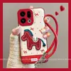 Funda de teléfono móvil adecuada para Oppofindx9 Dibujos animados linda Oppofindx8S+ Sin colisión X8 Todo incluido Caballo bordado