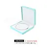 Caja para collar de perlas con cierre de corona de cuero PU con tapa abatible, sensación de alta gama, adecuada para empaque de regalo de joyería para vacaciones