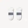 Calcetines calcetines de hombre a rayas blancas y negras grises algodón transpirable desodorante calcetines de otoño e invierno boca baja ins calcetines de hombre de moda calcetines de barco