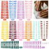 Caja de Set de Puntas para Uñas Manicura Sólida Color Mate con Brillo Estilo Francés de 288 Piezas, el Más Vendido de Amazon