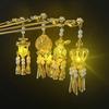 Accesorios para el Cabello de Hanfu Retro para Peinados Diarios Pasador de Linterna Linterna de Palacio Pabellón del Espíritu de Hada Pasador de Conejo