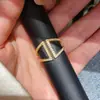 Anillo Abierto Hueco de Zirconia Bañado en Oro Real de 18 Quilates Anillo Índice de Nicho Ins Joyería de Lujo Ligero de Gama Alta para Mujeres