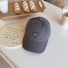 Boné infantil com patch de amor lixado ins primavera meninos e meninas chapéu de sol para viagem ao ar livre protetor solar boné de beisebol