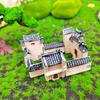 Modelo de Casa Huizhou em Estilo Chinês Jiangnan Construção de Casa Micro-Paisagem Pequenos Ornamentos Bonsai Aquário Rochoso Decoração de Paisagismo