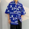 Camisa Floral Retro Hawaiana para Hombre, de Manga Corta, Moderna, Holgada, Elegante, Fresca, Camisa de Playa Tailandesa para Vacaciones en Pareja