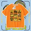 Camiseta de Manga Corta con Mercancía del Juego "Cross-Border Foreign Trade Backrooms" para Hombres, Mujeres y Niños, Top de Media Manga Base Moderno