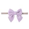 Accesorios creativos para el cabello de niños, diadema con lazo para bebé, color sólido, banda para el cabello de nailon supersuave, venta al por mayor transfronteriza 2535
