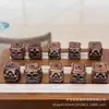 Ornamento Quadrado de Raiz de Galhada de Veado e Crânio, Acessório Versátil para Pulseiras DIY, Contas Espaçadoras, Pingentes para Corda Trançada, Acessórios Criativos