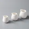 Taza de Cerámica Estilo Occidental para Café y Leche, Utensilio Japonés Blanco para Condimentos y Queso, Cuchara para Salsa, Taza para Salsa, Taza para Leche, Cuchara para Leche, Olla, Tarro