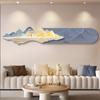 Paisaje Nórdico Paisaje Sala de Estar Pintura Decorativa con Luz Fondo de Sofá Colgante de Pared Pintura Textura Estilo Crema Pintura al Óleo Pintura Jinshan