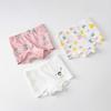 Cuecas infantis, cuecas femininas, boxer de algodão antibacteriano categoria A, para meninas estudantes, shorts boxer infantis de tamanho pequeno e médio, respiráveis.