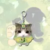 Lindo y peculiar llavero acrílico con el meme del gatito "Miao Cui Jiao", un accesorio divertido para mochilas, un colgante abstracto y un pequeño regalo para las mochilas escolares de los estudiantes