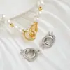 Plata de Ley S925 Doble Bucle Cierre Universal Piedra Preciosa Perla Cristal Conector de Extremo para Pulsera Collar Cierre de Plata Fabricante
