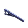 Clip de Corbata Formal Rayado Simple para Hombres Material de Cobre Proceso de Galvanoplastia Clip de Corbata de Lujo Ligero de Gama Alta Stock Disponible