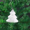 Pingente de bolha de árvore de Natal de fronteira cruzada, floco de neve de bolha de Natal, estrela de cinco pontas, sinos de neve, decorações festivas de Natal
