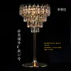 Mesa de Barra de Hielo Acrílica Estilo Europeo para Bodas Soporte para Flores Recargable Hotel Salón de Bodas Adorno Luminoso de Cristal Accesorios de Decoración