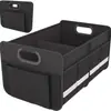 Caja de almacenamiento para maletero de coche hecha de tela Oxford, de diseño sencillo, para organizar artículos diversos en el coche, plegable y decorativa para el maletero trasero