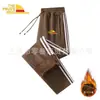 Pantalones Deportivos Casuales de Moda para Hombre con Cordón y Tres Rayas Más Vendidos Pantalones Rectos Gruesos de Forro Polar Cálidos de Invierno