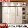 Armario para Dormitorio de Casa, Armario de Ropa de Lujo Ligero para Apartamento Pequeño, Armario de Almacenamiento Multicapa para Alquiler, Armario de Almacenamiento con Puerta Corredera