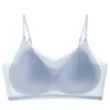 Verano Nuevo Estilo Espalda Hermosa Una Pieza Sin Varillas Seda de Hielo Cómodo Ultradelgado Ropa Interior Gelatina Suave Soporte Sujetador de Espalda Hermosa