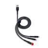 Cable de Carga Tres en Uno Adecuado para Teléfonos Android, Huawei y Xiaomi, Cable Uno a Tres, Carga Rápida de Alta Potencia, Carga Rápida