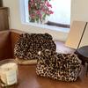 Sanze/suministro transfronterizo bolsa cosmética de gran capacidad estilo ins bolsa portátil para guardar cosméticos bolsa de almacenamiento con estampado de leopardo