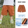 Shorts de Trabajo de Secado Rápido para Niños Estilo Europeo Derecho Verano 2026 Nueva Ropa Infantil Shorts Delgados de Verano para Niños Pequeños