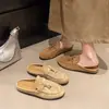 Mules casuales cómodos de punta cerrada sin cordones para mujer, nuevos mules de otoño 2026 para uso exterior
