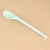 Utensílios de cozinha de silicone nova colher pequena infantil colher para suplemento alimentar de bebê colher de sobremesa resistente a quedas colher de mistura para alta temperatura em estoque