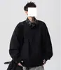 Jaqueta de Voo Marrom Estilo Americano para Homens, Marca Tendência de Outono, Patchwork Xadrez, Gola Reversível Jaqueta Baseball, Casaco Retro Estilo Celeiro High Street
