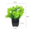 Flores Artificiais de Simulação Decorações Criativas para Mesa de Casa Flores de Plástico Grama Artificial Plantas Verdes Decorações de Interior Mini Decorações Bonsai