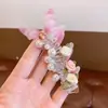 Elástico de Cabelo Estilo Coreano para Menina, Cordão de Telefone de Alta Qualidade, Cor Menta Coco, Fresco para o Verão, Versátil, Corda de Cabelo Diária, Faixa de Cabelo Durável