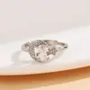 Anillo versátil de moda con microincrustaciones nuevo 2024 bañado en plata para mujer, anillo de vida de lujo ligero de alta gama, personalidad, ventas directas de fábrica