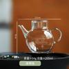 Tetera de vidrio de borosilicato al por mayor de fábrica tetera transparente simple para el hogar tetera pequeña individual para una persona