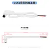 Cable de carga en ángulo USB A a 5521, cable adaptador en forma de L de ángulo recto 5525 de 90 grados, cable de alimentación de cobre puro DC 5.5*2.1
