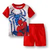 Ropa para el Hogar de Estilo Deportivo de Manga Corta para Niño Ropa para Niños Traje de Verano Primavera Verano Ropa para Aire Acondicionado Pijamas de Dibujos Animados K171