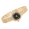 Reloj Pulsera de Perlas Redondas con Diamantes Moda Coreana Comercio Electrónico Transfronterizo Amazon Piel de Camarón Europa, América y Sudeste Asiático Reloj de Venta Caliente