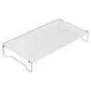 Soporte de altura ajustable para computadora, soporte de escritorio para monitor, base enfriadora para laptop, soporte suspendido, estante de almacenamiento para escritorio de oficina