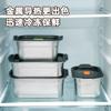 Nueva Caja Cuadrada de Acero Inoxidable para Conservar la Frescura, Caja Sellada para Preparación de Verduras para Exteriores, Caja de Almacenamiento para Refrigeración Doméstica, Almuerzo para Llevar