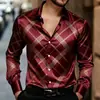 Moda Transfronteriza 2026 Camisa de Manga Larga para Hombre Cardigan con Estampado de Rosas Impresión 3D Trendy Casual Versátil