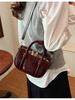 Bolso de mano retro estilo almohada para mujer, estilo 2024, para salir, bandolera de hombro