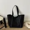 Bolso de Hombro Tote Grande de Nuevo Modelo, Moderno y Elegante con Remaches Únicos 2026 Retro para el Trabajo, Bolso de Hombro