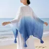 Elegante Chal de Punto Cheongsam para Mujer, Exterior Calado con Borlas, Bufanda para Habitación con Aire Acondicionado, Capa Blanca, Estilo Fino Otoño e Invierno