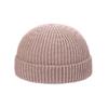Gorro de melón, estilo europeo y americano, nuevo gorro de punto para hombre, otoño e invierno, color liso, gorro de lana estilo hip-hop para mujer, gorro elástico, lote de moda.