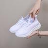 Zapatos de Mujer con Suela de Poliuretano, Zapatos Deportivos Casuales, Zapatos Slip-On de Tejido Fly-Knit, Zapatos Blancos para Mujer, Zapatos Versátiles Finos y Transpirables