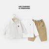 Conjunto de Ropa de Otoño para Niños: Camisa para niño pequeño, Camiseta de manga larga, Pantalones casuales, Ropa para niños, Camiseta básica de moda