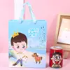 Bolsa de Regalo para el Día del Niño Caja de Dulces para Bebé Cumpleaños de Luna Llena de un Año Caja de Regalo Regalo de Agradecimiento para un Año