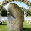 Instalações de Esculturas Personalizadas em Pedra Artificial, Ornamentos de Arte Abstrata Criativos para Hall de Edifícios Comerciais, Instalações de Arte Personalizadas em Pedra Artificial