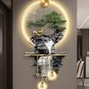 Pintura decorativa de entrada de alce de luxo leve Corredor de distância Pintura suspensa tridimensional Led Luz de alto nível Sentido Mural de parede voltado para casa