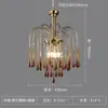 Lámpara de Cristal Estilo Francés, Lámpara Creativa Vintage de Gota de Agua, Diseño Único, Araña para Sala de Estar, Iluminación Elegante de Lujo Ligero para Habitación y Comedor